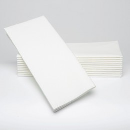 Serviettes blanches 1/8 pili 33 x 33 cm