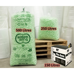 Flocons protection d\'emballage FLO-PACK GREEN BIO 500 LITRES